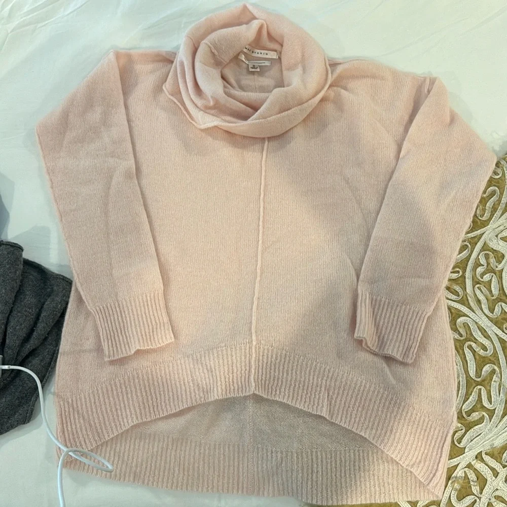 Max Studio soft pink cashmere sweater M - Picture 4 of 8